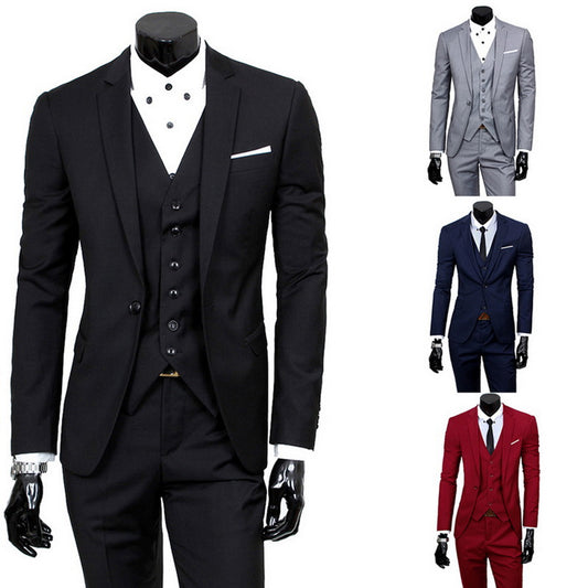 Male Slim Formal 3Pcs Set Wedding, Prom Suit, Tuxedo.